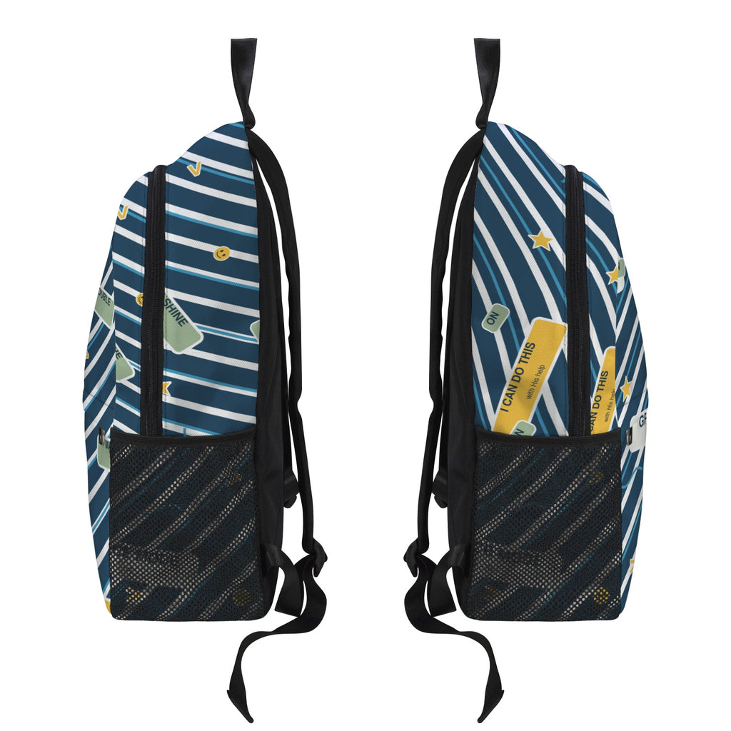 Blue Horizon Geometric Everyday Backpack