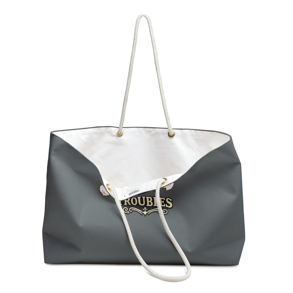 Weekender Tote Bag – Spun Polyester Travel Tote with Rope Handles