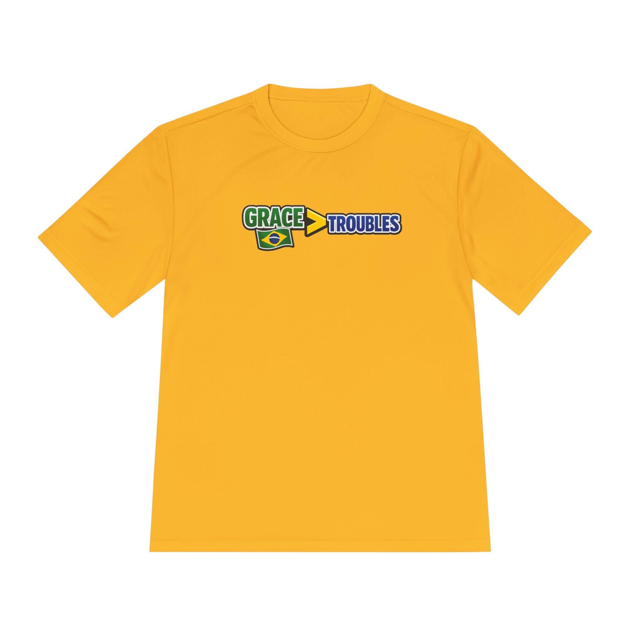 Grace Over Troubles Brazil Colors Tee | Soccer Fan Shirt