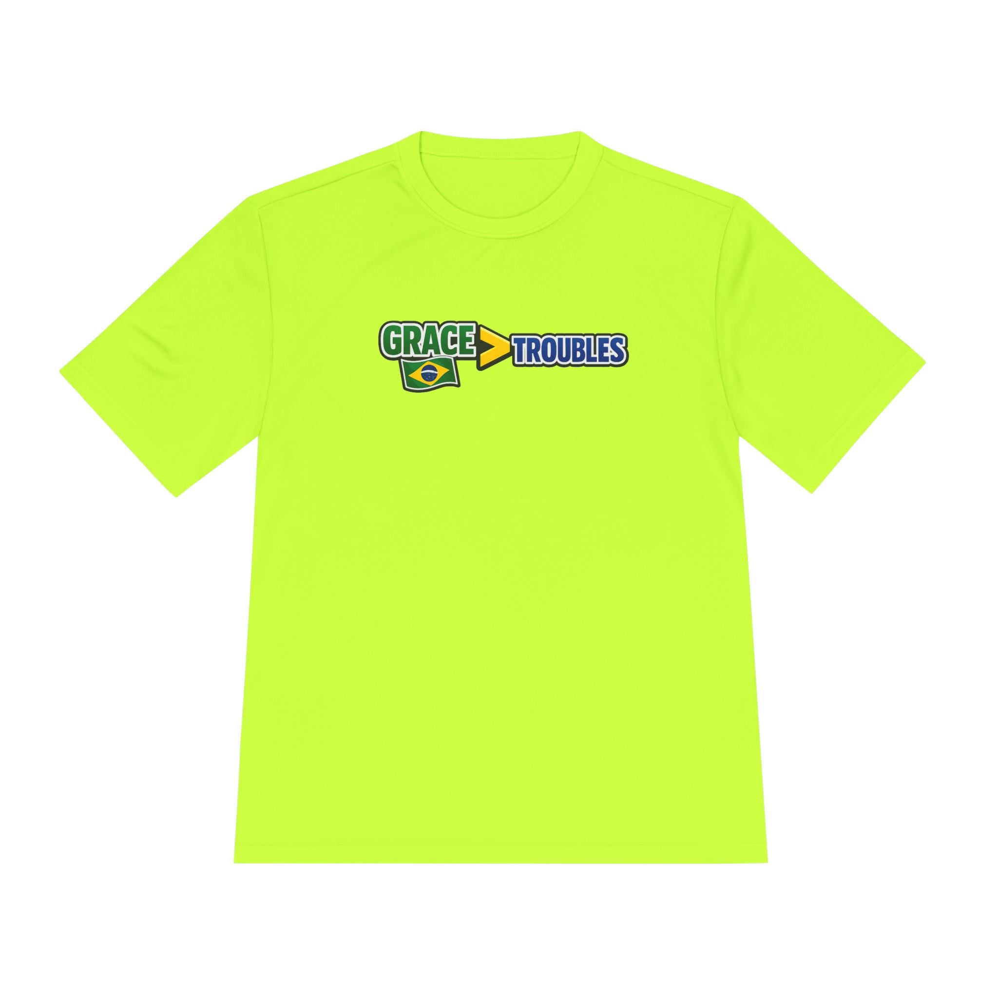 Grace Over Troubles Brazil Colors Tee | Soccer Fan Shirt