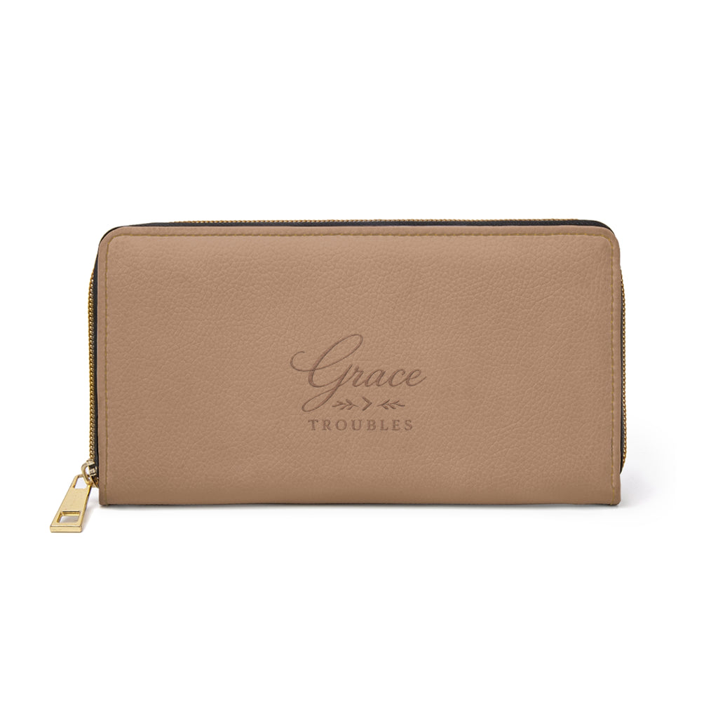 Carry It With Purpose – Faux Leather Zipper Wallet