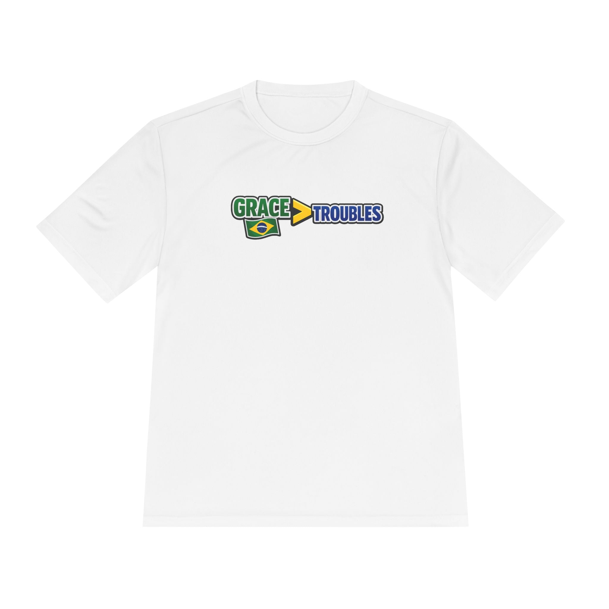 Grace Over Troubles Brazil Colors Tee | Soccer Fan Shirt