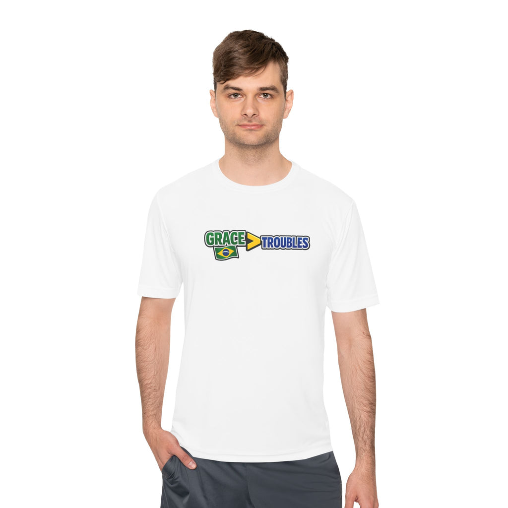Grace Over Troubles Brazil Colors Tee | Soccer Fan Shirt