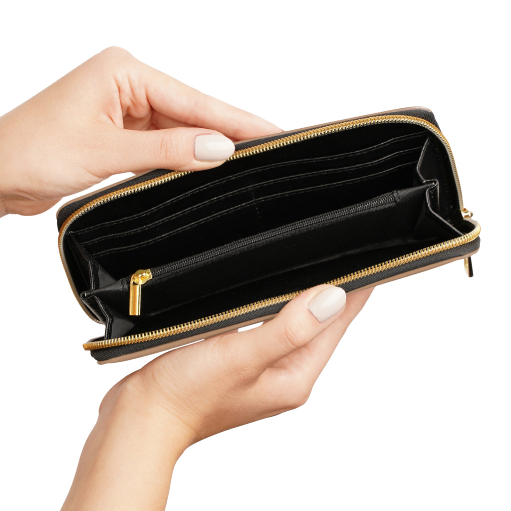 Carry It With Purpose – Faux Leather Zipper Wallet