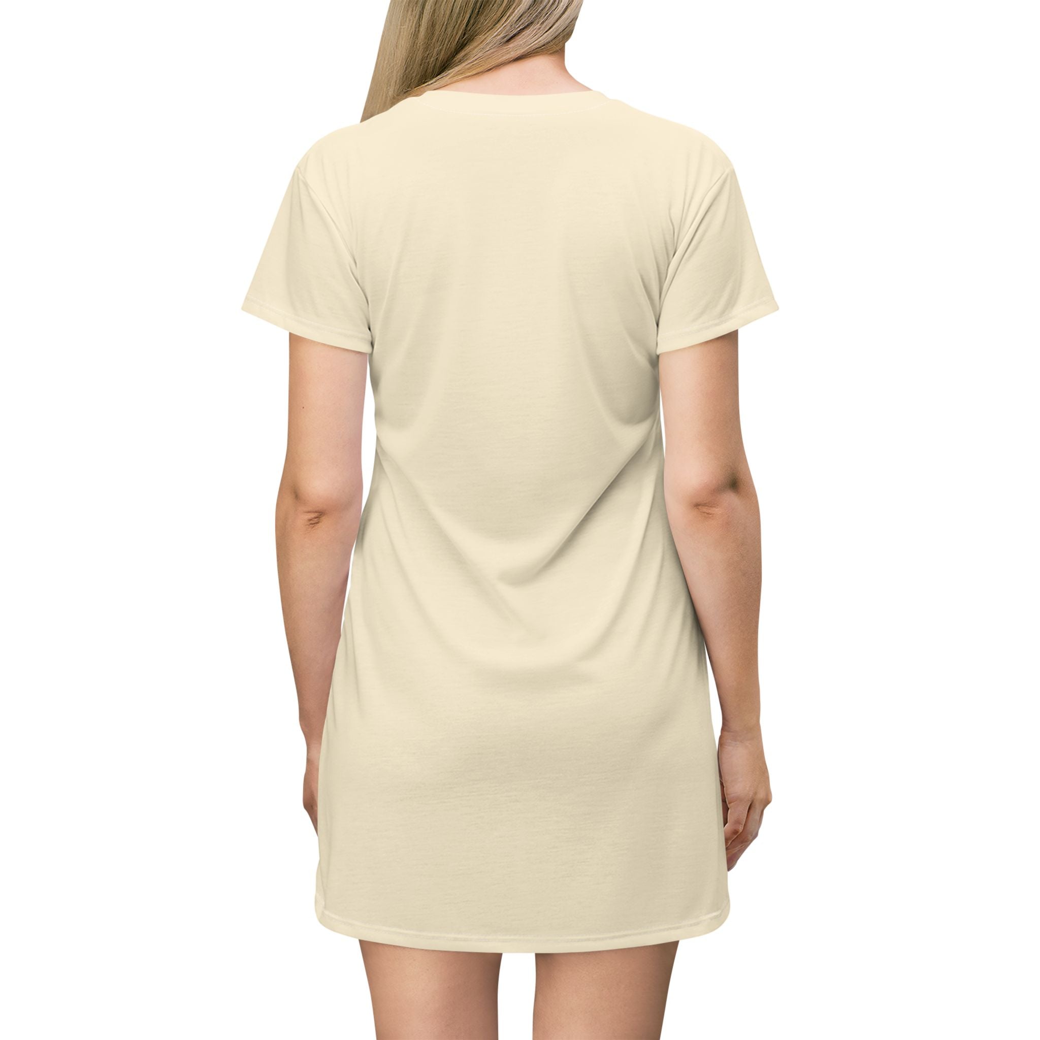 Peace Be Still Beach T-Shirt Dress — Tropical Sunset Graphic