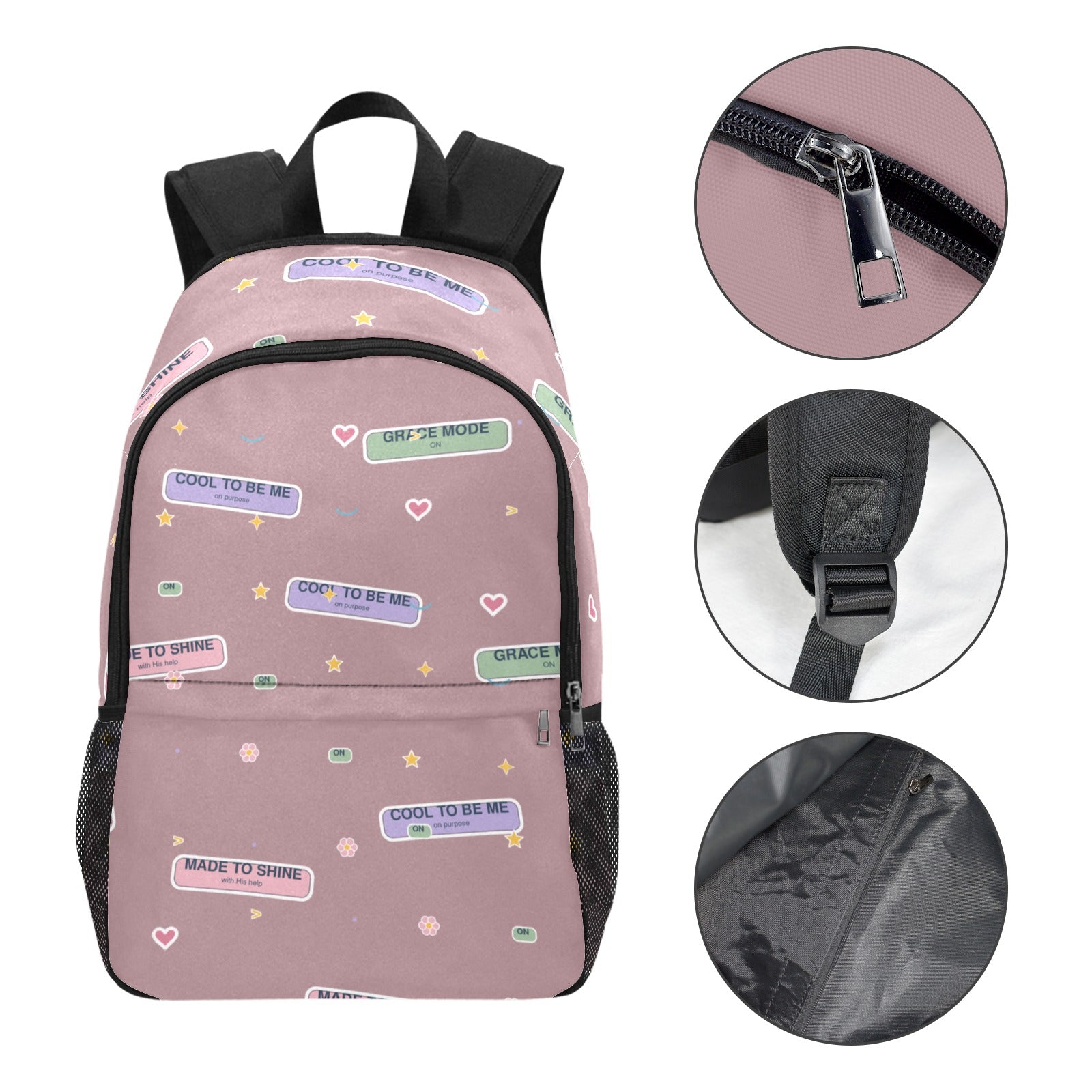 Grace Mode Dusty Rose Backpack – Cool to Be Me
