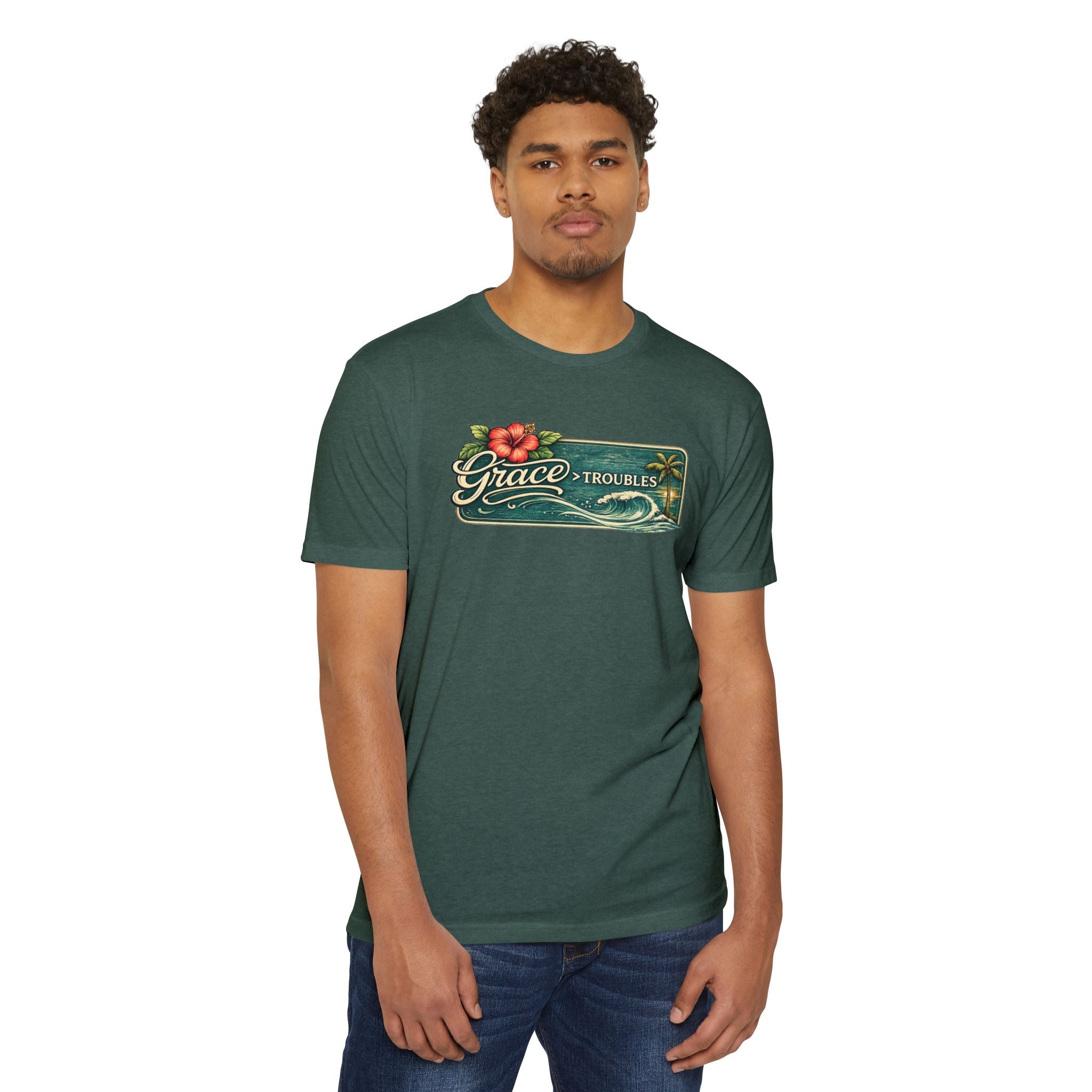 Hawaiian Grace Tee – Unisex CVC