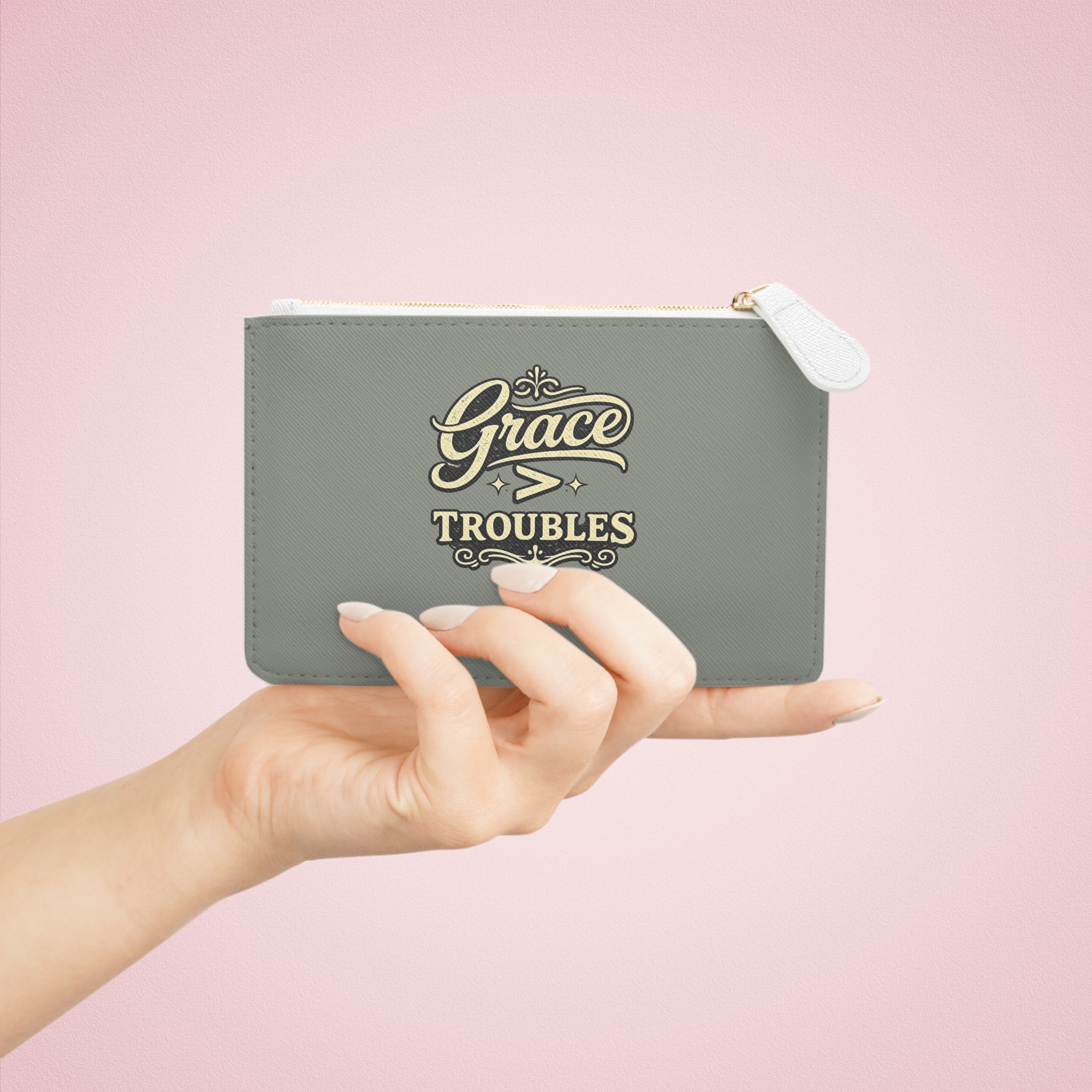 Grace Quote Mini Clutch Bag