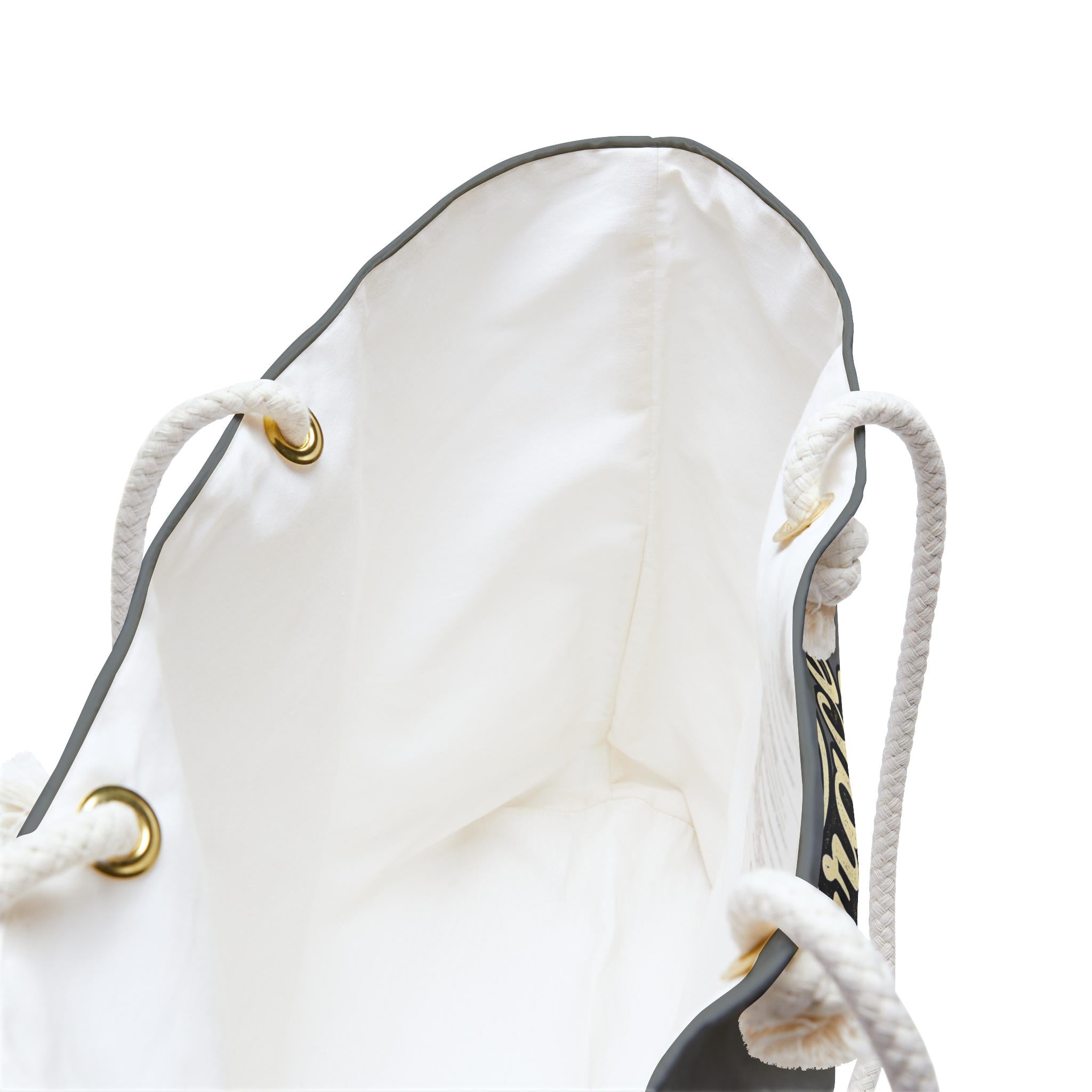 Weekender Tote Bag: 100% Spun Polyester, Rope Handles (24" x 13")