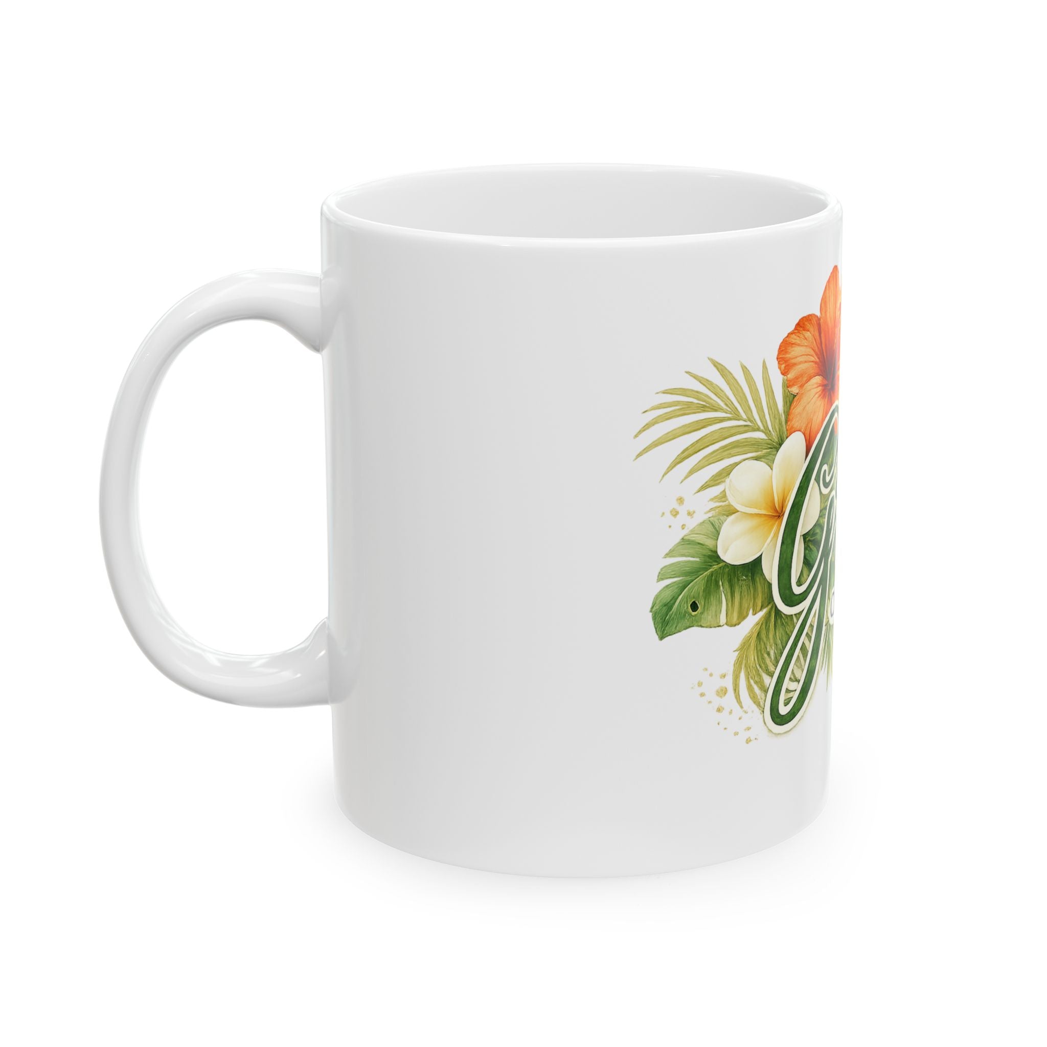 Grace Changes Everything Floral Ceramic Mug — Inspirational Christian Coffee Cup (11oz & 15oz)