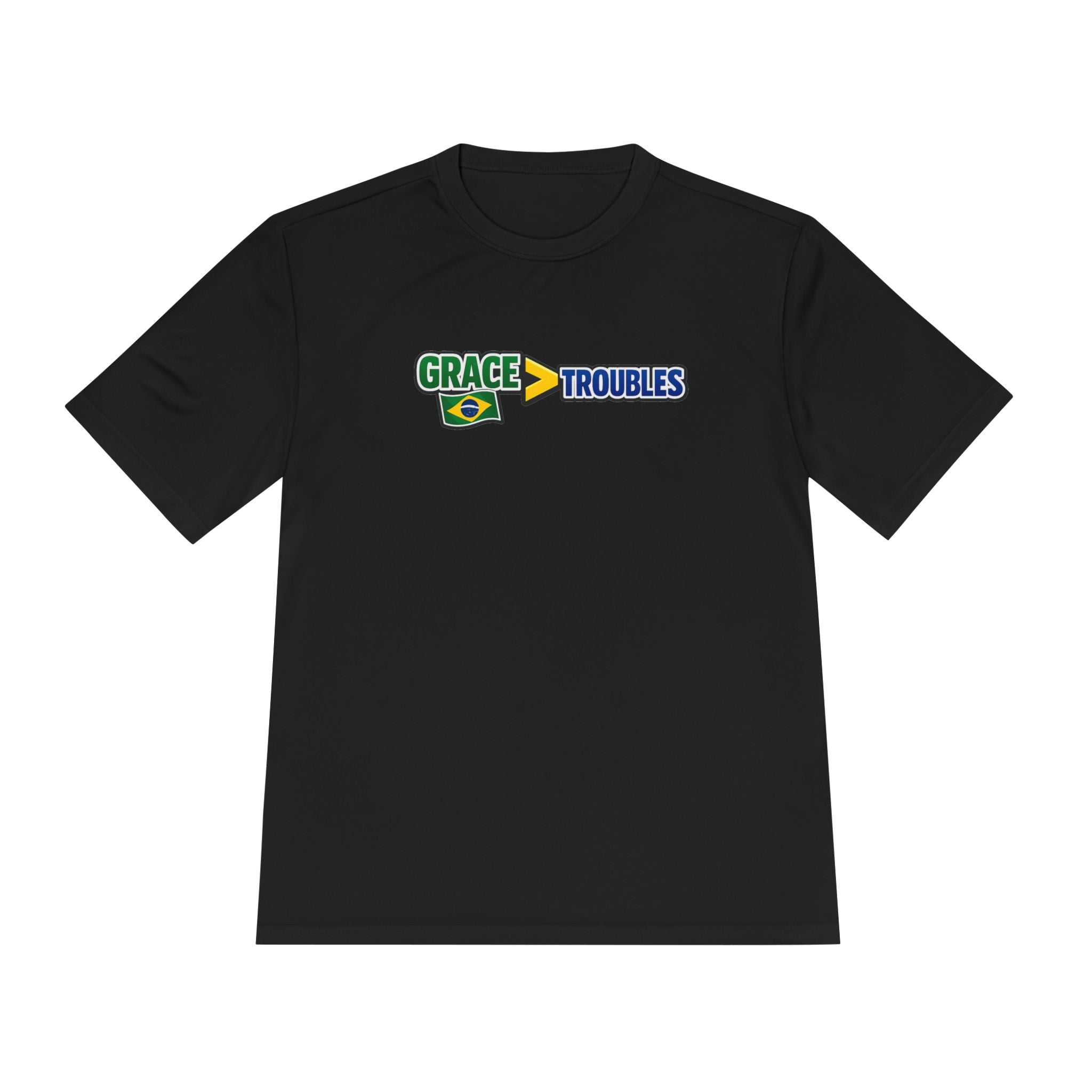 Grace Over Troubles Brazil Colors Tee | Soccer Fan Shirt