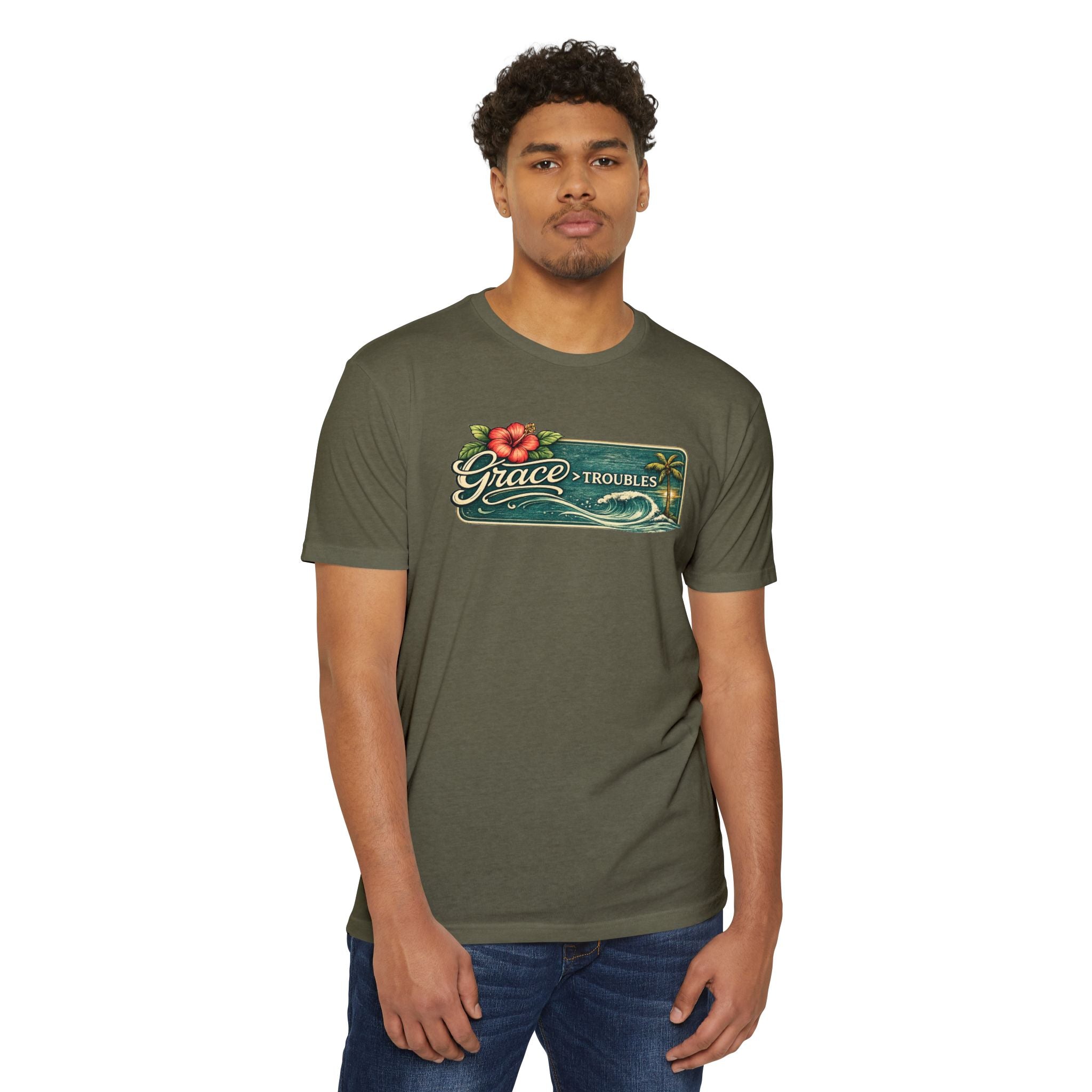 Hawaiian Grace Tee – Unisex CVC