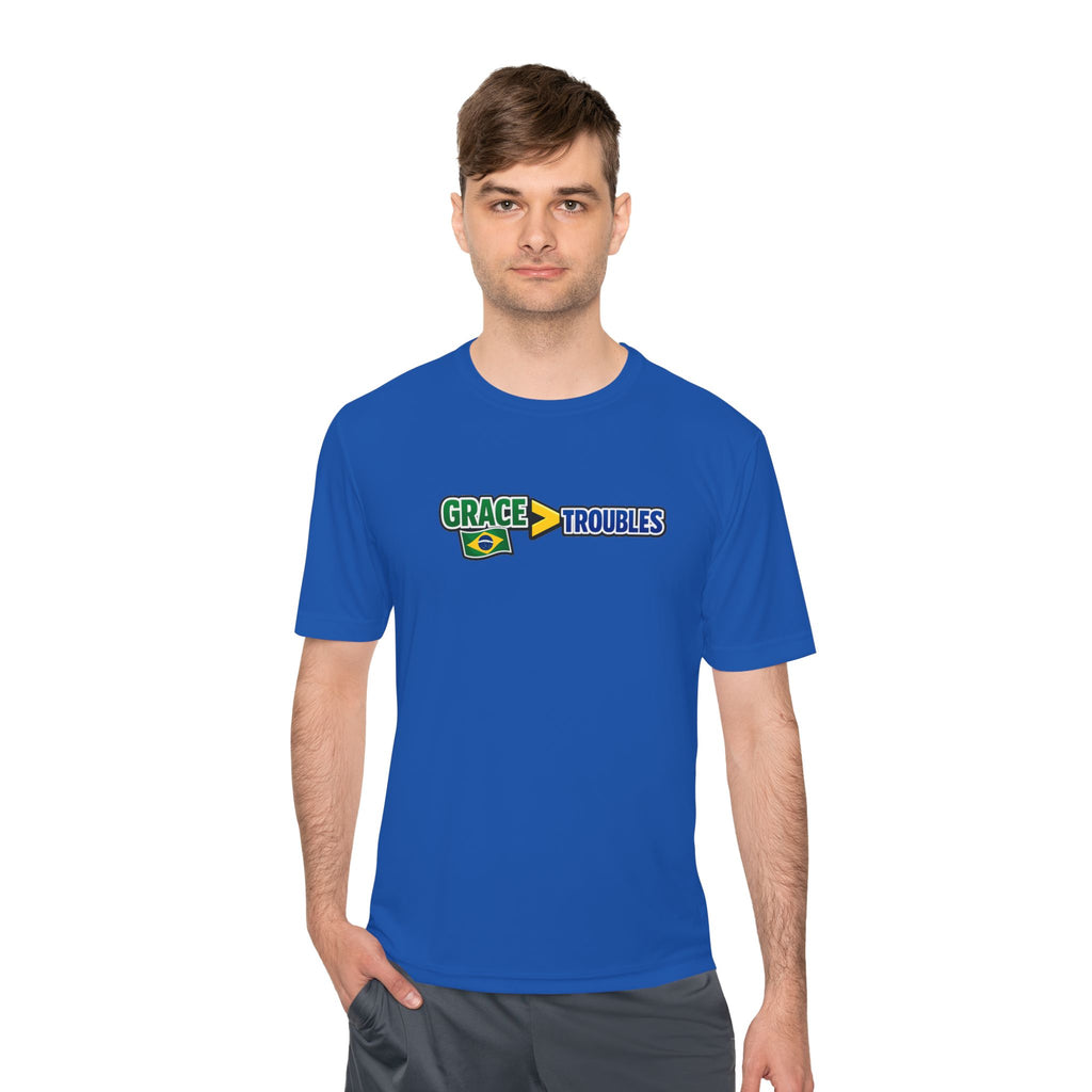 Grace Over Troubles Brazil Colors Tee | Soccer Fan Shirt