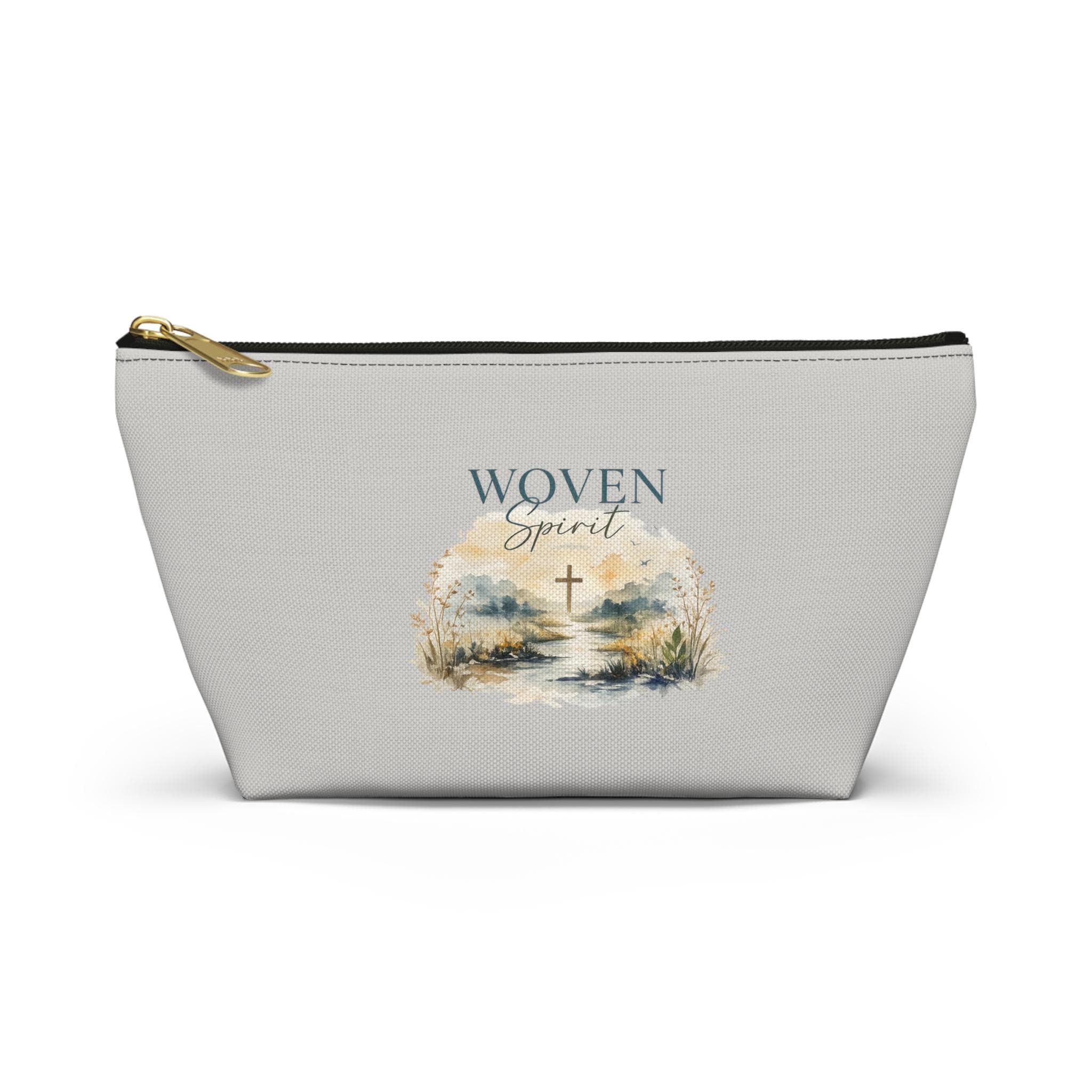 Accessory Pouch w T-bottom/Cosmetic Makeup bag/Travel zipper pouch