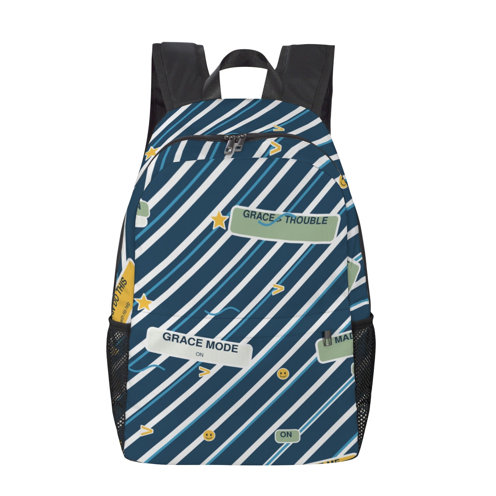 Blue Horizon Geometric Everyday Backpack
