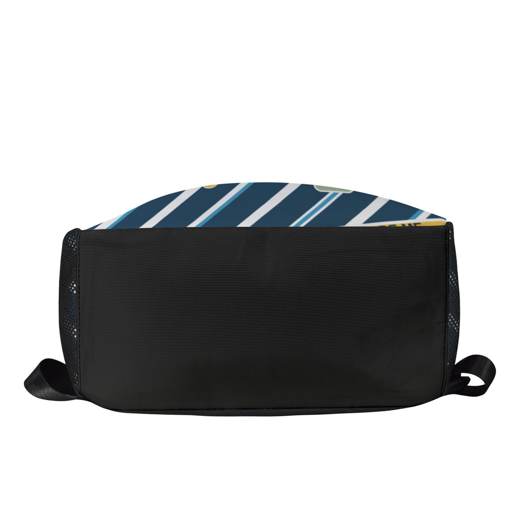 Blue Horizon Geometric Everyday Backpack