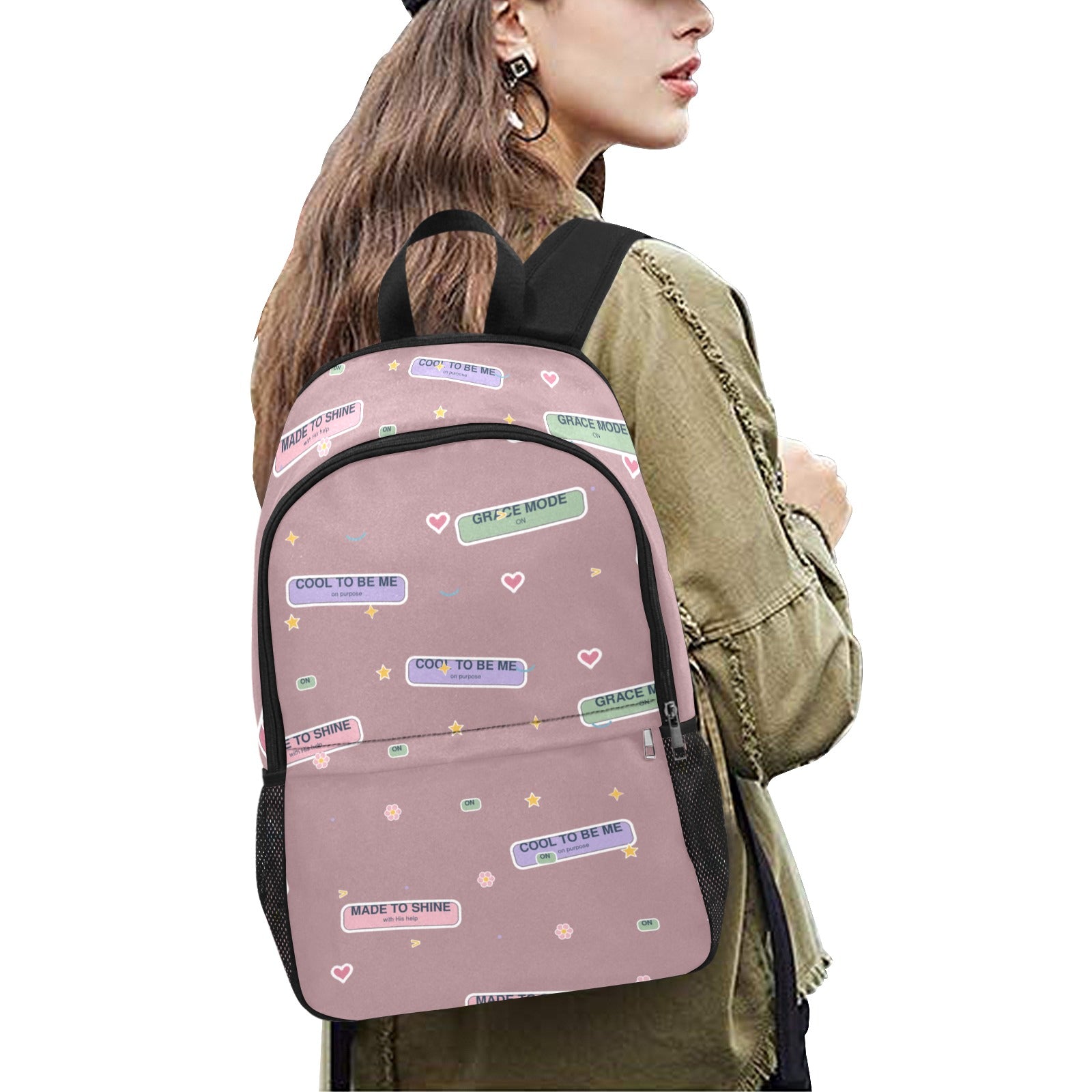 Grace Mode Dusty Rose Backpack – Cool to Be Me